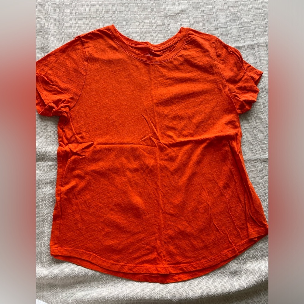 Women’s Classic Crew Neck Tee - Vibrant Orange